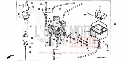 CARBURATEUR NSR125RP de 1993